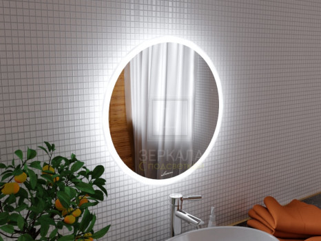 Зеркало с подсветкой для ванной комнаты Сиена 60 см