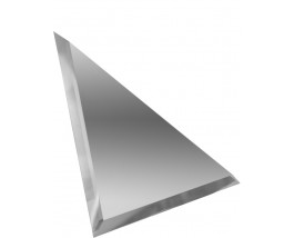 Треугольная зеркальная плитка серебро 150x150 мм