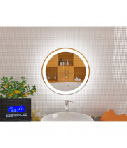 Умное зеркало в ванную комнату с подсветкой, часами и музыкой Латина Смарт